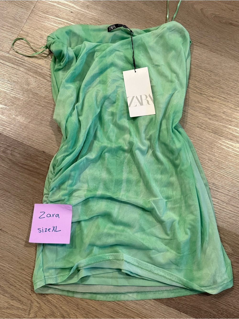 Zara Green Dress Top